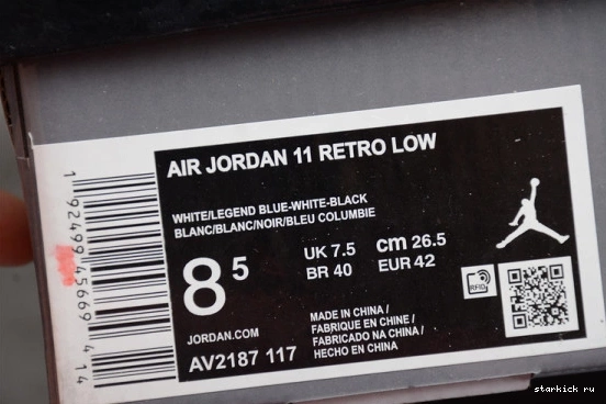 Low Blue AV2187-117 11 AV2187-117 Retro Jordan Legend Air 1127